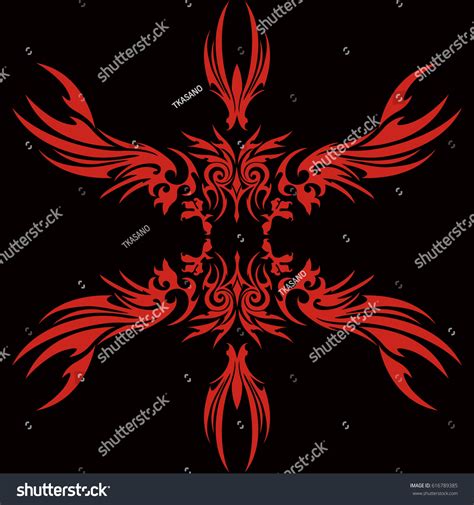 Tribal Wing Stock Vector Royalty Free 616789385 Shutterstock