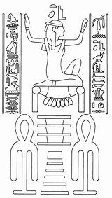 Egypte Egypt Kleurplaten Kleurplaat Agypten Egipto Egyptian Egipcios Egipcio Símbolos Stemmen sketch template