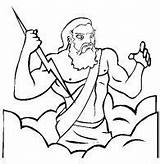 Zeus Colorare Disegni Divinita sketch template