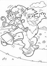 Dora Coloring Pages Explorer Lion Friends Swiper Circus Playing Kids Boots Travelling Color Print Clipart Printable Fun Map Hellokids Fox sketch template