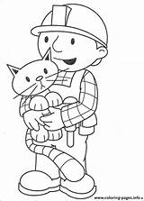 Bob Builder Coloring Pages Cartoon Printable Book Color Print Kids Character Info Tegninger Characters Bořek Omalovanky Vytisknuti sketch template