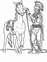 Coloring Pages Native Horse American Indian Color Indians Tribes Preparing His Kids Adult Horses Yahoo Kidsplaycolor Search Printable Getcolorings Feathers sketch template