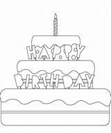 Urodziny Kolorowanki Tort Pages Urodzinowy Wydruku Kolorowanka sketch template
