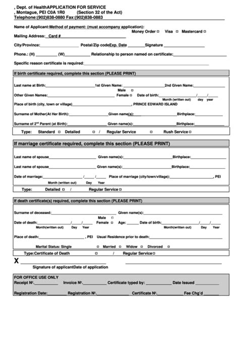 Fillable Marriage Application Form For Service Printable Pdf Download