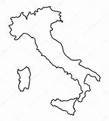 Italy Outline Map Clipart Abstract Stock Illustration Vector Clipground Depositphotos sketch template