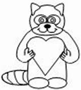 Hand Kissing Cut Chester Raccoon Paste Racoon Printables Kids Learning Fun Color Curious Creative sketch template