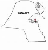 Kuwait Landkarten Landkarte Laminas Geografie Nazioni Malvorlage sketch template