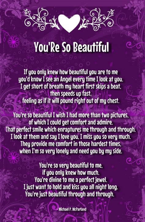 you re so beautiful poems for her she s pretty best poetry
