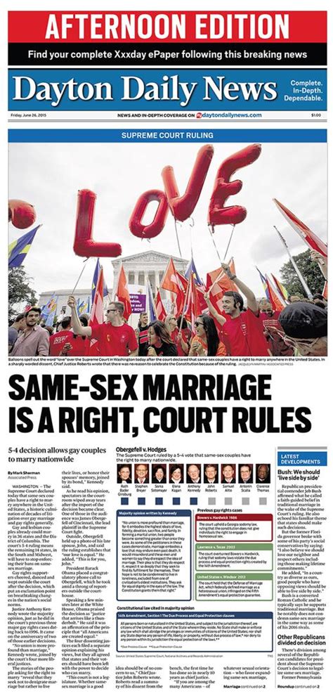The U S Supreme Court Has Ruled To Make Same Sex Marriage