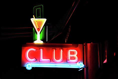 neon sign club photograph  melany sarafis