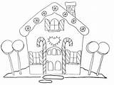 Gingerbread Colouring sketch template