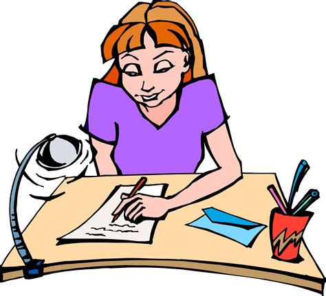 boy  girl writing clipart    clipartmag