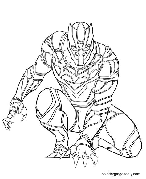 black panther coloring pages  printable coloring pages