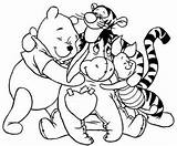 Pooh Ursinho Winnie Amigos Colorindo Felizes Educativos Pequenos Infantis Bear sketch template