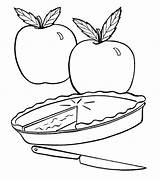 Pie Apple Coloring Pages Cutie Drawing Template Printable Logo Slice Simple Color Getcolorings Cartoon Fresh sketch template