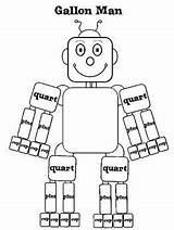 Gallon Man Grade Math 5th Teacherspayteachers Worksheets Teaching Kids Visual Study Charts Color Anchor Classroom Conversion Bot 4th Learning Fractions sketch template