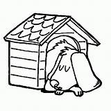 Dog House Coloring Drawing His Pages Clipartmag Clipart Popular Draw Coloringhome sketch template