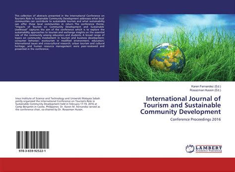 international journal  tourism  sustainable community development