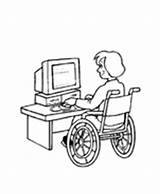 Disabili Disegnidacolorare Disabile sketch template