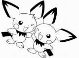 Coloring Pichu Friend Pages Color Sheets Template sketch template