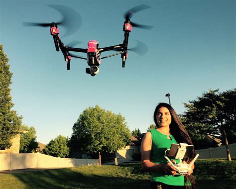 teenage entrepreneur sees  future  flying drones women  drones