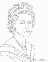 Queen Elizabeth Ii Coloring Colouring Pages Drawing Victoria Easy Da Color King Hellokids Printable British Princes Kings Print Princess Getdrawings sketch template