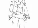 Pages American Girl Coloring Isabelle Doll Isabella sketch template