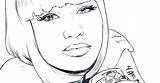 Coloring Pages Nicki Minaj Famous Women Getcolorings Color People sketch template