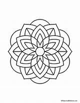Mandala Coloring Easy Pages Simple Color Pdf Colouring Printable Sheets Ll Actually Want Kids Adults Visit Books Choose Board Disney sketch template