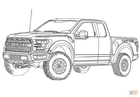 ford   raptor coloring page  printable coloring pages