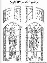 Coloring Augustine Saint Monica Pages Saints Catholic St August Sheets Colouring Kids 28th Catholicplayground Children Feast Playground Crafts Worksheets Printable sketch template