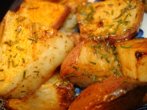 garlic herbed roasted red skin potatoes recipe foodcom