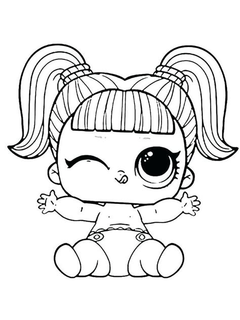 lol doll coloring pages baby  likes dolls    home