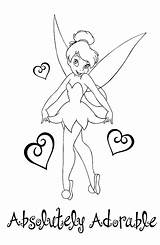 Coloring Tinkerbell Gothic sketch template