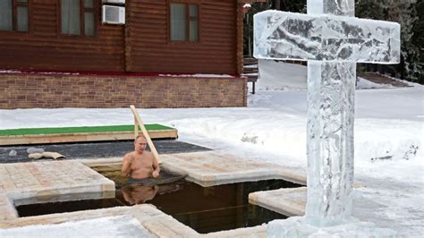 Russian President Vladimir Putin Takes An Icy Dip To Mark Epiphany Cnn