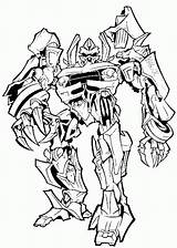 Transformers Megatron Colorir Fazendo Nossa sketch template