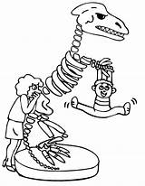 Coloring Pages Dinosaur Skeleton Bones Bone Human Ferrari Logo Getcolorings Kids Fossil Color Colo sketch template