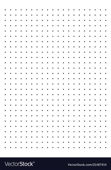 dot grid paper graph royalty  vector image