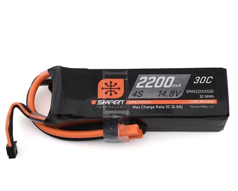 Spektrum Rc 4s Smart Lipo 30c Battery Pack W Ic3 Connector 14 8v