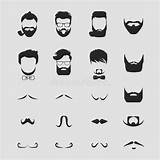 Beard Mustache Beards Hipster sketch template