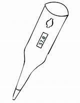 Thermometer Coloring Pages Temperature Slug Gauges Body sketch template
