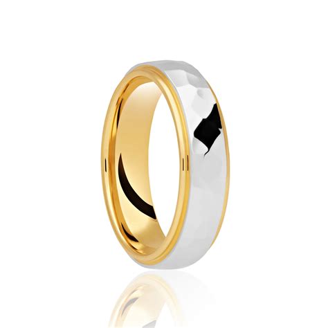 polished facet duo band element jewellery