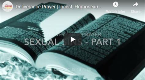 Sexual Sins Part 1 Deliverance Prayer Incest
