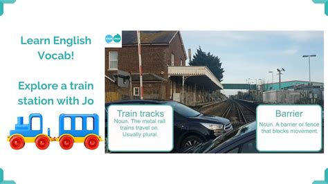learn english vocab explore  english train station  jo youtube