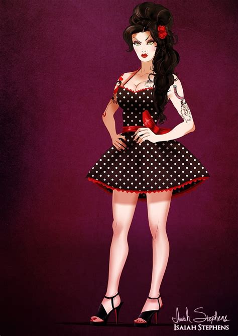 The Evil Queen As Amy Winehouse Disney Villains In