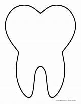 Tooth Template Teeth Google Dental Preschool Outline Drive Templates Coloring Health Printable Pdf Healthy Pattern First Shape Crafts Pages Fairy sketch template