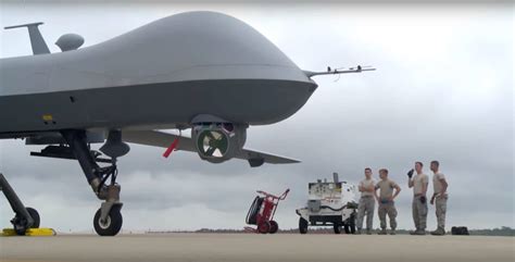 reaper unmanned drone shoots   drone  mark