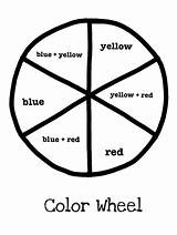 Wheel Color Colour Printable Primary Colours Secondary Drawing Colors Kids Worksheet Mixing Chart Lesson Basic Artintertwine Elementary Lessons Own Theory sketch template
