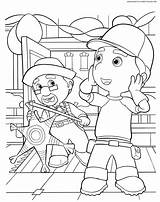 Manny Handy Cartoons Surprise Coloring sketch template