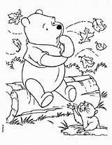 Pooh Coloring Winnie Pages Thinking Kids Printable Fall Autumn Fun Bear Sheet Crafts Boyama Es Kaynak sketch template